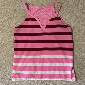 NY & Company Women’s Summer Tank Top, Pink Stripes, Excellent Condition! Large